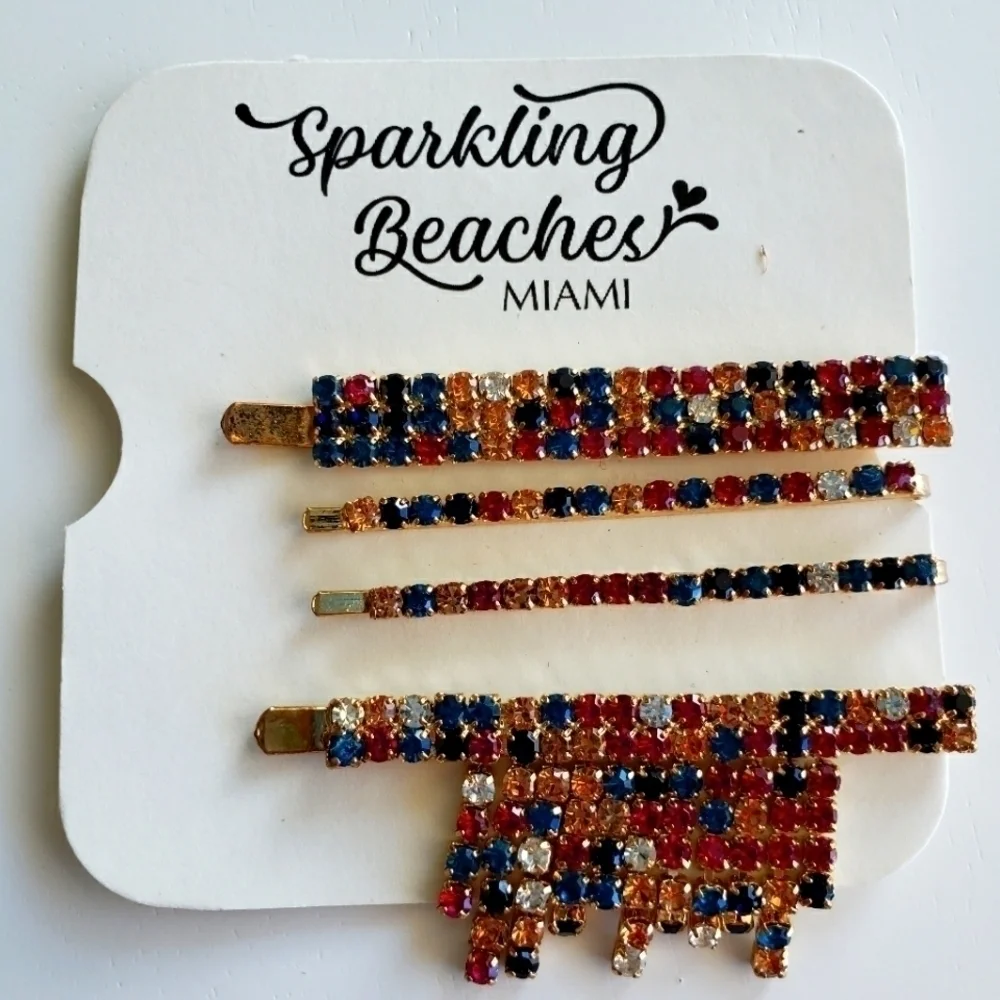 Multicolored Hair Clip Set